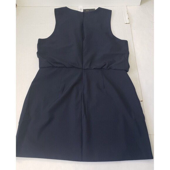 Banana Republic Dress Sculpted Blousant-Waist Mini Size 16 Petite Navy Blue New - Picture 7 of 16